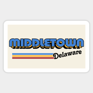 Middletown, Delaware / / Retro Styled Design Sticker